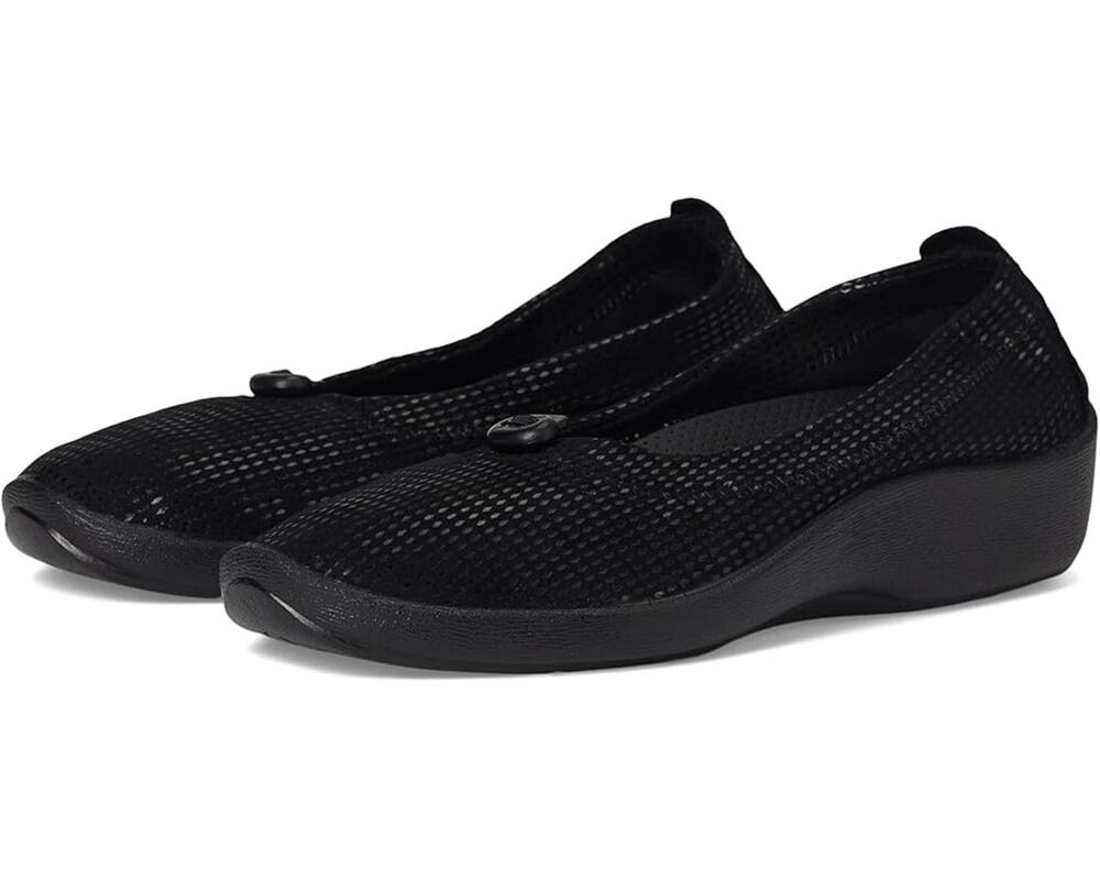 Arcopedico Womens L14 Slip On Flats EU 36 US 5.5-6 Black Water Resistant NWOB